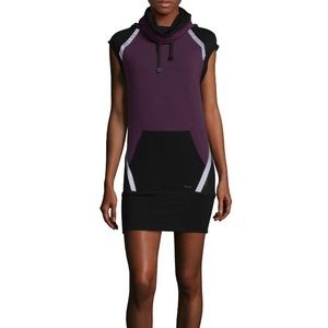 Blanc Noir cotton-blend comfort dress, size L